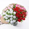 Fleurs décoratives artificielles pour animaux de compagnie, pour Bouquet de mariage et décoration de fête, accessoires en soie pour mères, décoration de demoiselle d'honneur