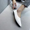 Casual Schuhe 2024 Frauen Mesh Atmungsaktive Spitz Damen Komfort Ballerinas Slip Auf Flache Faulenzer Büro Flache Boot