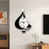 Zegary ścienne żaglówka kreatywna salon zegar sypialnia dekoracyjna prosta cicha huśtawka
