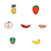 Brooches 1Set Enamel Pin Cute Fruit Strawberry Watermelon Orange Kiwi Pineapple Banana Bags Women Clothes Lapel Badges