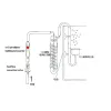 Utrustning NAE CO2 -glasmaterial, highend, rubinbubbelräknare, akvarium, handgjorda precision