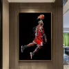 Kalligraphie Poster und Drucke Great Player Idol Leinwand Malerei Basketball Star Cuadros Wohnzimmer Art Deco Wand Bild