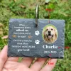 Ram personlig husdjur memorial trädgård sten anpassad hund foton namn gravsten skiffer trädgård markör husdjur förlust gåvor