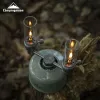 Narzędzia Campingmoon T1D Camping Gas Lantern z szklaną osłoną świec Lampka