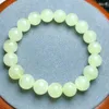 Estatuetas decorativas 10mm natural verde renda jade pulseira moda feminina doce reiki cura energia fio meninas jóias presente 1 peça