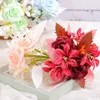 Dekorativa blommor konstgjorda med stam falska buketter bordsarrangemang gåva till hemkök office fest dekoration