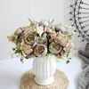 Bouquet de fausses pivoines artificielles de luxe, décoration de maison, Arrangement de fleurs en soie, pièce maîtresse de mariage