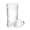 Vinglas Cowboy Boot Whisky Clear Glass Cup för Western Themed Party S Cups Decorations