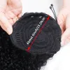 Wigs Drawstring Kinky Curly Ponytail With Brazilian Clips Human Hair Remy Indian Hair Extensions Pony Tail For Black Women