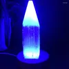 Dekorativa figurer Big Size Natural Selenite Point Crystal Healing Energy Stone Quartz Home Decor Reiki Polished Crafts