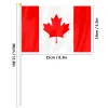 Tillbehör Pterosaur 14*21cm Kanada Handflagga, World International CA Canada Canadian National Hand Hold Liten Waving Flag Desk Decor Presents