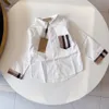 Summer White Khaki Shirt for Boys Long Sleeve Shirt Spring Designer Children Baby Clothes Brand Kids Girl Shirts