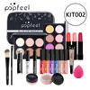 Popfeel Kit completo per trucco Set trucco femminile Ombretto Palette per ombretti Lucidalabbra Mascara Pennelli per eyeliner Borsa Trucco per donna e3eo #