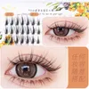 Nueva Manga gruesa Cos Little Devil False Eyeles Single Cluster segmentado Natural Simulati Eyeles herramientas de maquillaje x8cF #