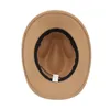 Bérets Accessoires de tête de boeuf Chapeau de cowboy occidental Feutre Style tibétain Top Roll Brim Cowgirl Cap pour femmes hommes enfants