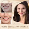 2 Stück Gesichts-Muskel-Übungsgerät, einfach zu tragen, natürlicher Grübchen-Trainer für das Gesicht, Grübchen-Maker-Perlen für ein schönes Lächeln