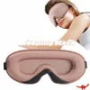 Máscara de sueño de seda con memoria 3D, parches suaves para los ojos, máscara para dormir transpirable, visera con los ojos vendados, cubierta de viaje para ojos para dormir W3nJ #