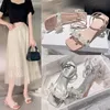 Damesslippers Fairy Ben Diamant Parel Bloem Kristal Hak Lekkage Teen Schoenen Populaire Zomer Nieuwe Zoete Gesp Mode Sandalen voor Dames Schoeisel A023