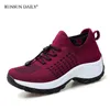 Walking De Shoes Tenis 494 Mujer Casual for Women Lightweight Shake de fundo grosso, aumentando altura esportiva calçadas respiráveis ​​75635