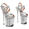 Dance Shoes Women's 20cm/8inches Glitter Upper Platform Sexig High Heels Sandaler Fashion Model Party Dress Pole 214