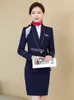 Kvinnors tvådelar Pants Airport Hotel RECTID WORK KLÄNNINGSKLARTIST Höghastighet Rail Ockupationskläder Kina Södra Airlines Stewardess Uniform