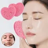 20/50pcs Heart-Shaped Face Spge Removedor Ferramenta Natural Polpa de Madeira Celulose Compr Cosmetic Puff Facial Wing Spge Maquiagem B42R #