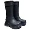 Balens ciaga cro cs boots Rainboots Rain Half Pink Black Green Size 35-45 Men Women 89ea#