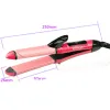 Irons 2 In 1 Electic Hair Curl Iron Ceramic Straightener Wave Flat Wand Styling Roller Straighter Hairstyling LCD Curler Tongs Crimple