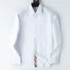 Botão up designer de luxo camisas masculinas negócios casual camisa de manga longa primavera outono regular ajuste gola flexível estiramento sem rugas camisas dos homens 895928496