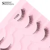 Half Eyeles Valse Les 10-5 Pairs Cat Eye Eyeles Eyel Extensi 3D Nertsen Half L Natuurlijke Make-up faux Cils maquiagem s9QX #