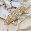 Wedding Favors Pearls Belt Rose Gold Crystal Bridal Rhinestones Flower Bridal Sash For Dresses