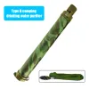 Survival Outdoor Water Filter Purifier Camping Hiking Emergency Wild Life Survival Tool Wild Drinking Straw Water Purifier Filtration