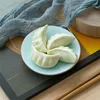 Bacchette 2/5/8 pezzi carino forma di gnocco supporto in ceramica supporto per bacchette cremagliera cuscino strumenti per la tavola da cucina in stile giapponese