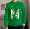 Mens Sweaters Moda Erkekler Günlük Yuvarlak Yuvarlak Uzun Kollu Sweater Erkek Kadınlar Mektup Baskı Sweaters #21