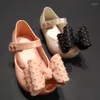 Sandali Scarpe da donna Genitore-figlio Jelly Summer Slope Heel Low Top Bow Single Momy And Me Fish Mouth