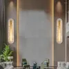 Lâmpada de parede nordic luxo led lâmpadas sala estar tv fundo moderno cobre mármore luz quarto cabeceira decoração casa luminária