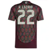 2024 México CHICHARITO Mens Soccer Jerseys 24 25 H. LOZANO A. GUARDADO Home Away Training Wear R. JIMENEZ Camisa de futebol da seleção nacional