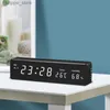 Desk Table Clocks Multifunction Desk Watch Large Digital Alarm Clock LED Bedroom Room Luminous Electronic Table Clock With Thermometer Hygrometer L240323