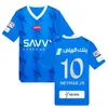 Riyadh New Moon Away No. 10 Neymar Jerseys 2023 2024 Ronaldo Martinez Konan Vincent Men en Kids voetbalshirt