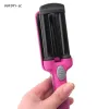 Irons Mini Ceramic Hair Crimper Curler Curling Iron Tong Waving trollstav rull Salong Drop Ship