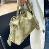 Сумки на плечо Tiktok Handheld Lucky Bag Маленькая и модная однотонная сложенная сумка через плечо