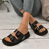 Slippers 2024 Zomer PVC Vrouwen Flats Transparante Sandalen Slingback Slides Platform Schoenen Gezellige Wandelschoenen Slippers Chaussure Femme