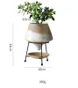 Вазы в скандинавском стиле, простой цветочный набор из кованого железа, домашний сочный цветочный горшок, креативная керамическая ваза для украшения дома для гостиной
