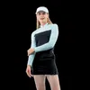 Customized Golf t Shirt Womens Sets Black Skirts Pique Knitted Brand Work Business Uniform