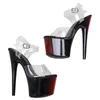 Dance Shoes Women's 17CM/7inches PVC Upper Plating Platform Sexy High Heels Sandals Pole 045