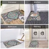 Carpets Mandala Flower Pattern Non-Slip Carpet Doormat Bedroom Bathroom Mat Entrance Door Floor Rug