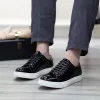 Boots Spring Autumn Man Causal Shoes Real Patent Leather Classic Lace Up Street Shopping Flat Fashion Derby Shoes for Men Sneakers