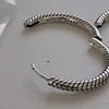 Echte Creolen mit Anhänger aus S925-Sterlingsilber, geeignet für Ohrringe und Ohrsteckerschmuck 299532C00, Modeschmuck