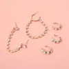 Dangle Earrings 5pcs/set Bohemian Fashion Jewelry Brincos Statement Rhinestone Tassel For Women Wholesale