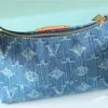 Borse firmate di lusso Borsa a tracolla messenger in tela Totes di moda Mini Borsa classica blu denim di alta qualità Borsa da donna con stampa retrò ricamata Chiave